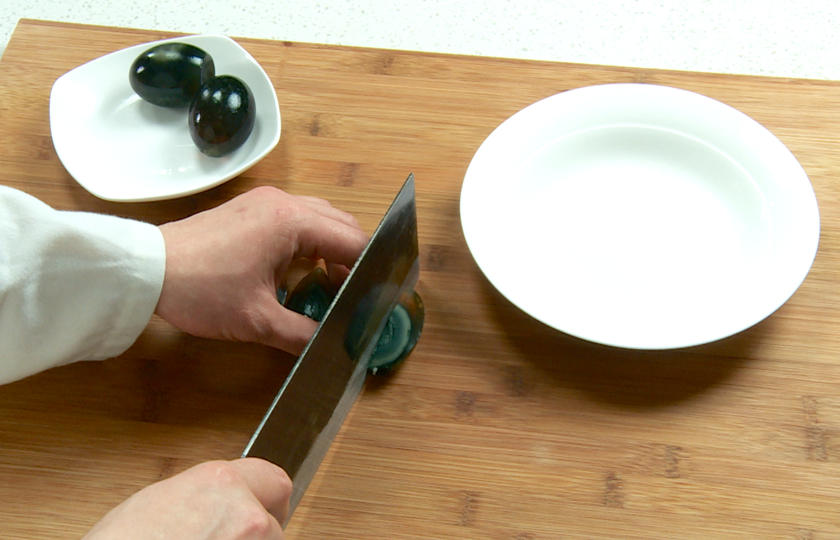 Chinese Century Egg Salad COOKING STEP 1