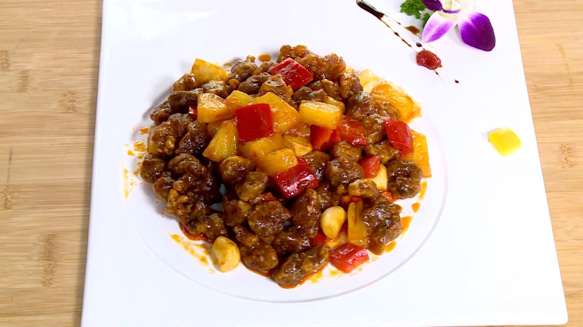 Sweet and Sour Pork with Juicy Pineapple Recipe