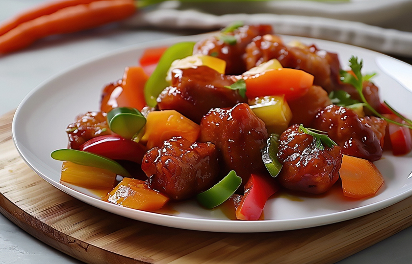 Sweet and Sour Pork with Juicy Pineapple Recipe