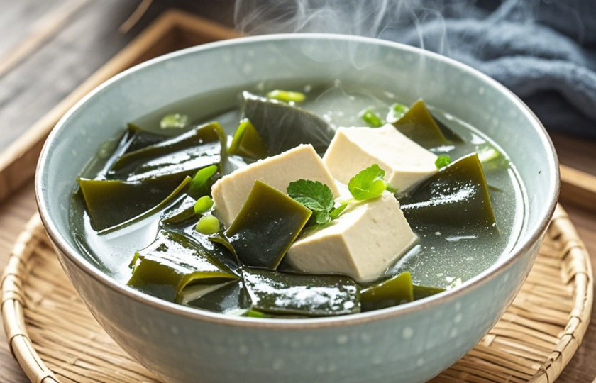 Seaweed Tofu Soup