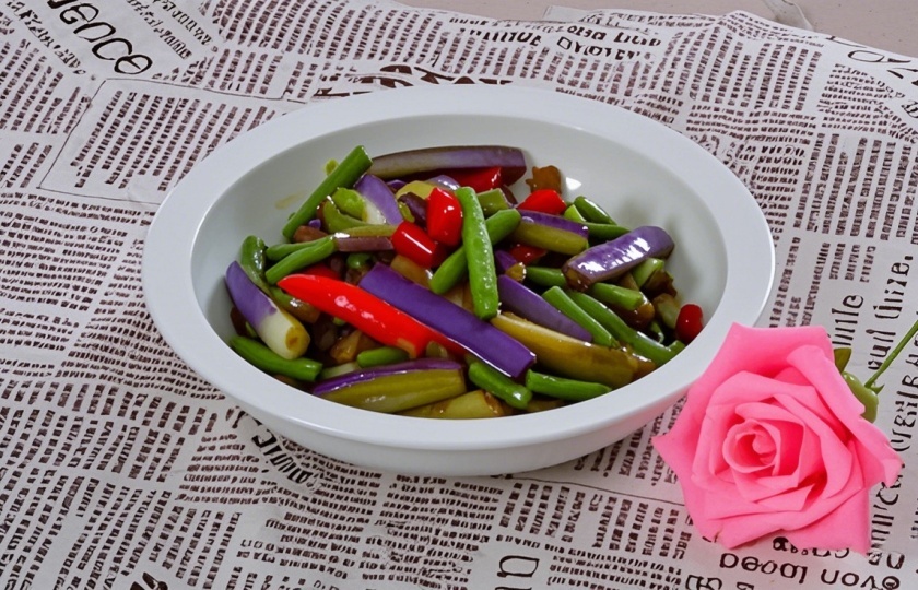 Captivating Stir-fry: Eggplant String Bean Stir-fry