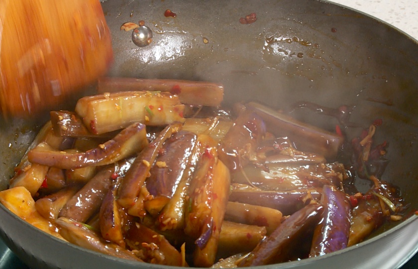 Fish-flavored Eggplant COOKING STEP 7