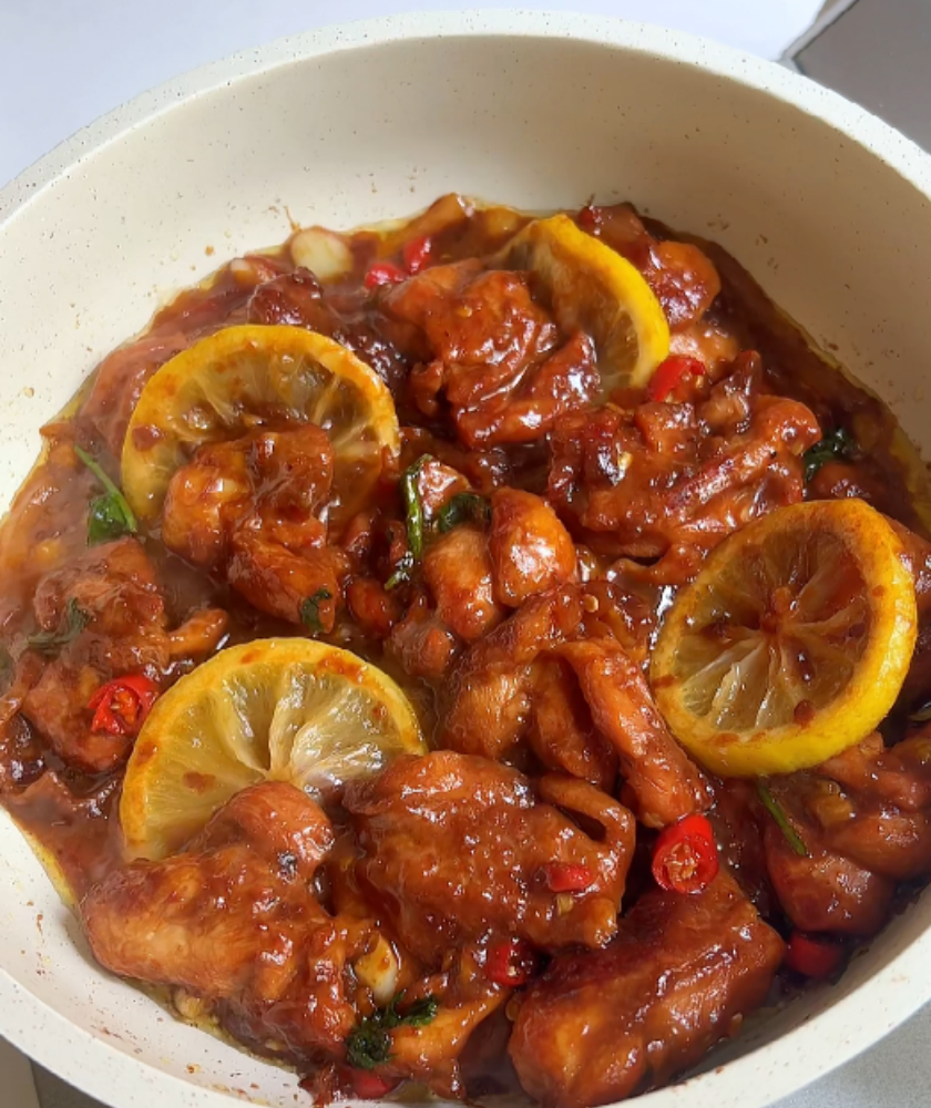 Lemon Fried Chicken Chinese COOKING STEP 6