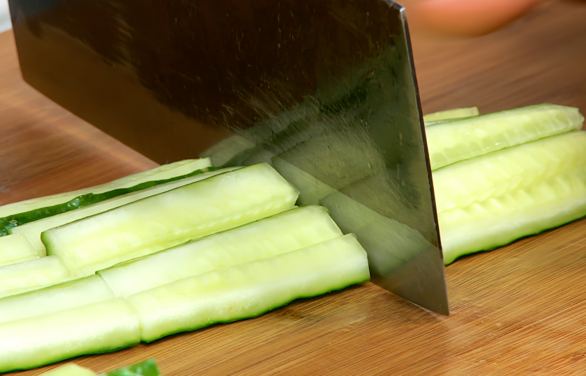 Cut cucumber