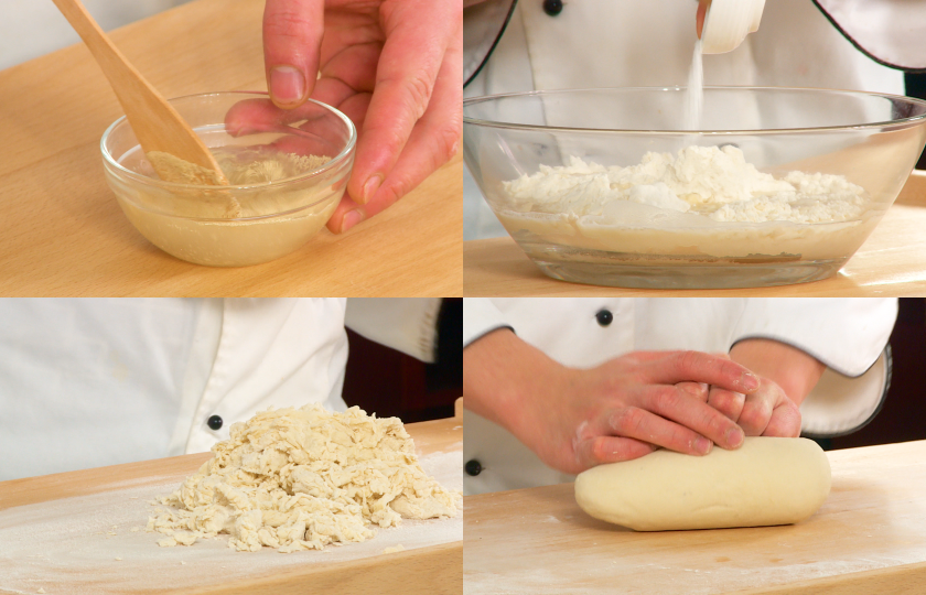 Mix the dough