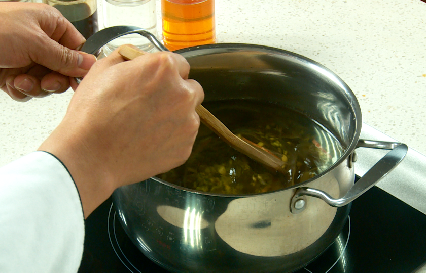 Preparation for putting into the pot