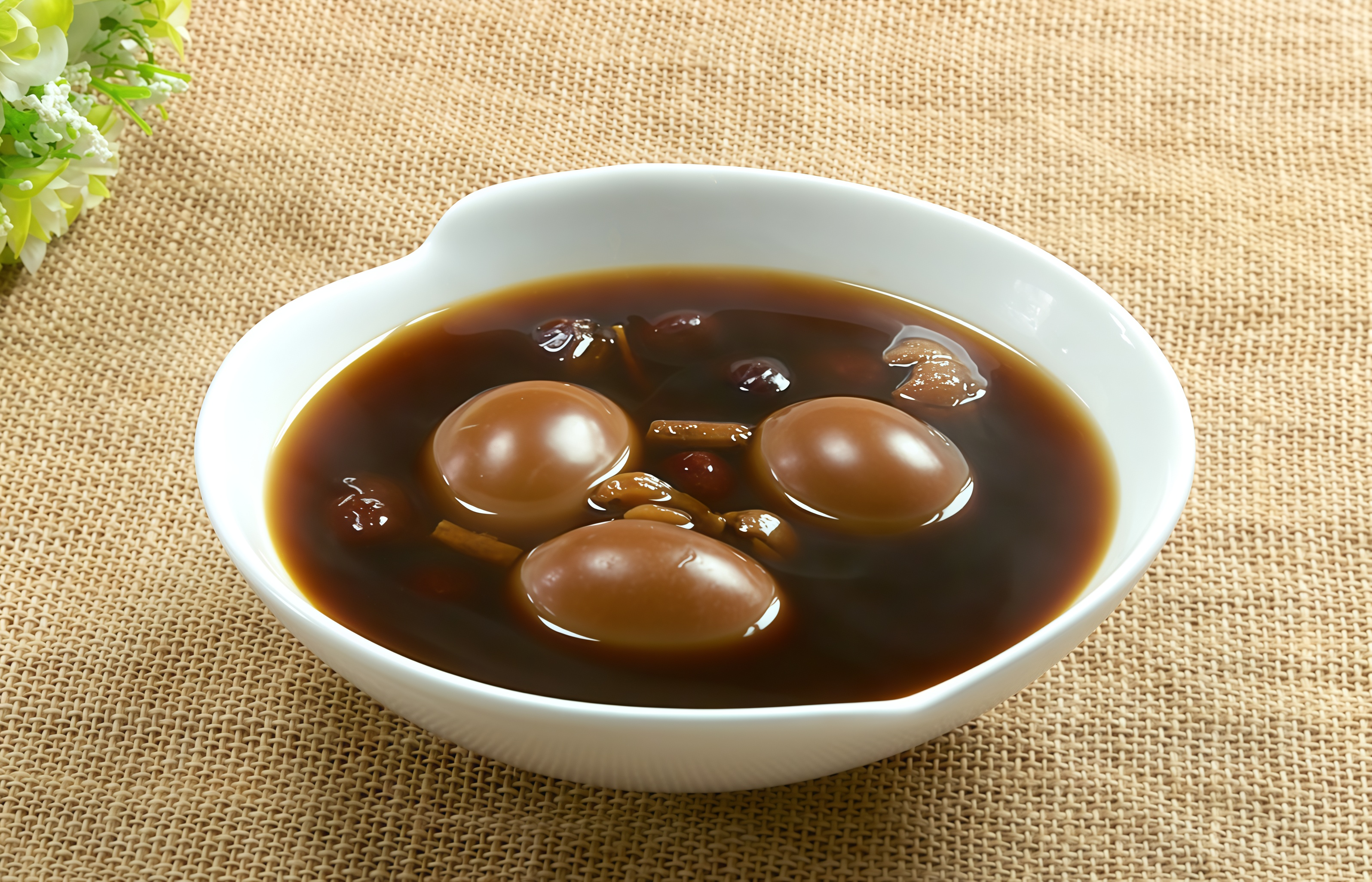 Red Date Longan Sweet Soup With Egg