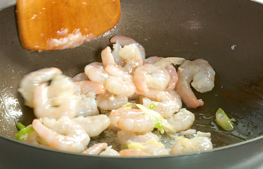 Fry shrimp