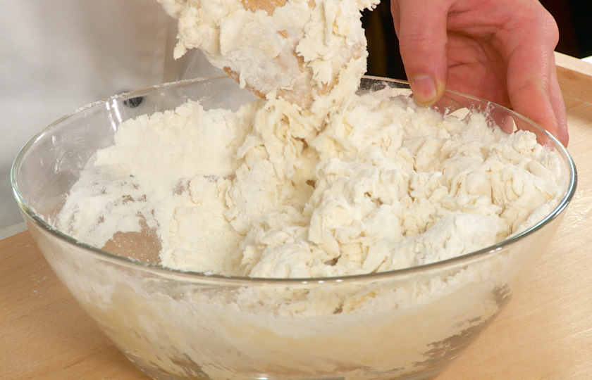 Initial dough mixing