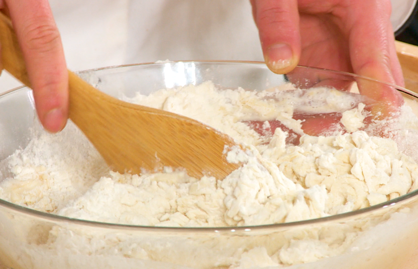 Initial preparation of dough