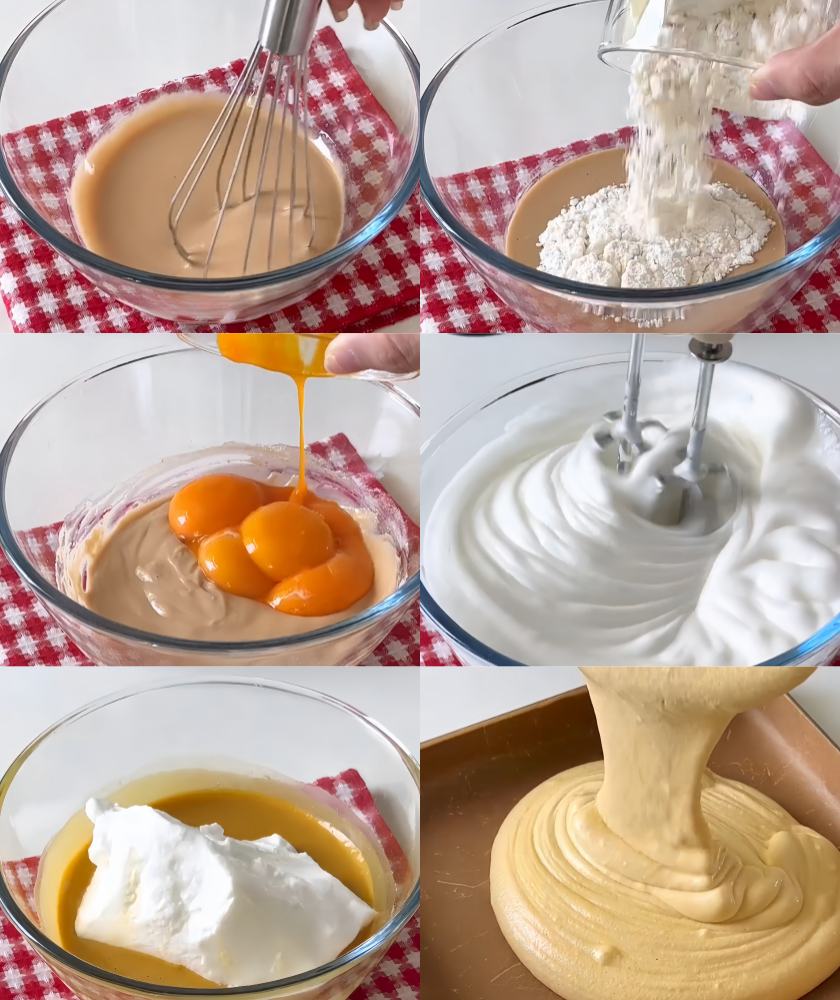 Cake batter making