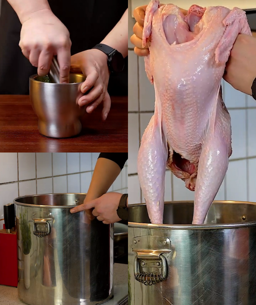 Marinate the turkey