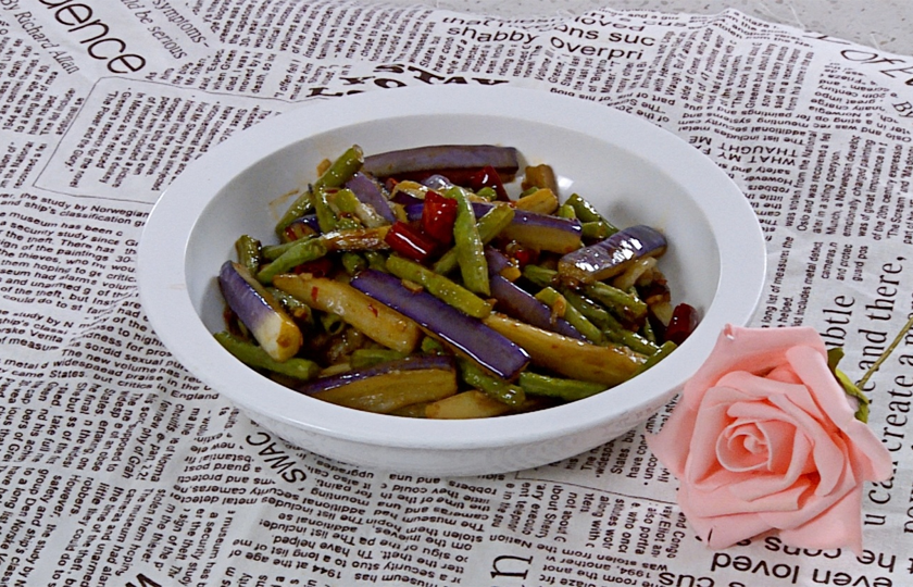 Captivating Stir-fry: Eggplant String Bean Stir-fry