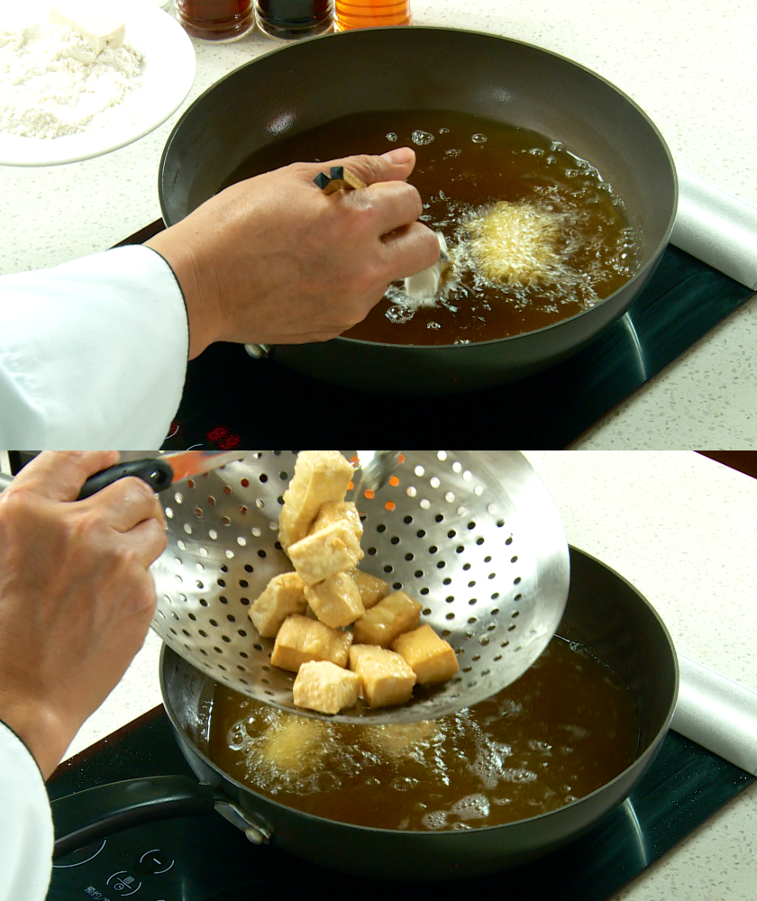 Fry tofu