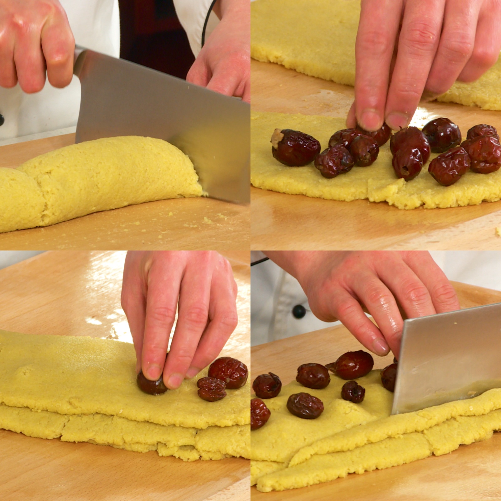 Make jujube cut cake blank