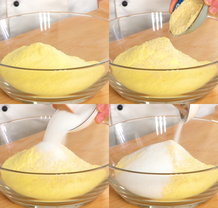 Mix the flours