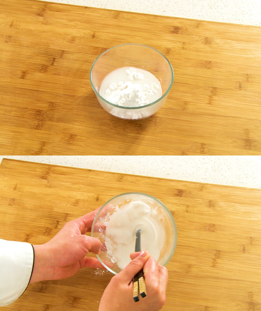 Prepare cooking starch paste