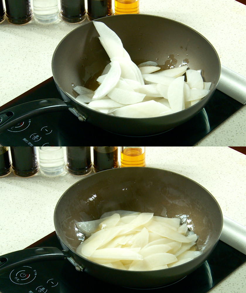 Stir-fry radish