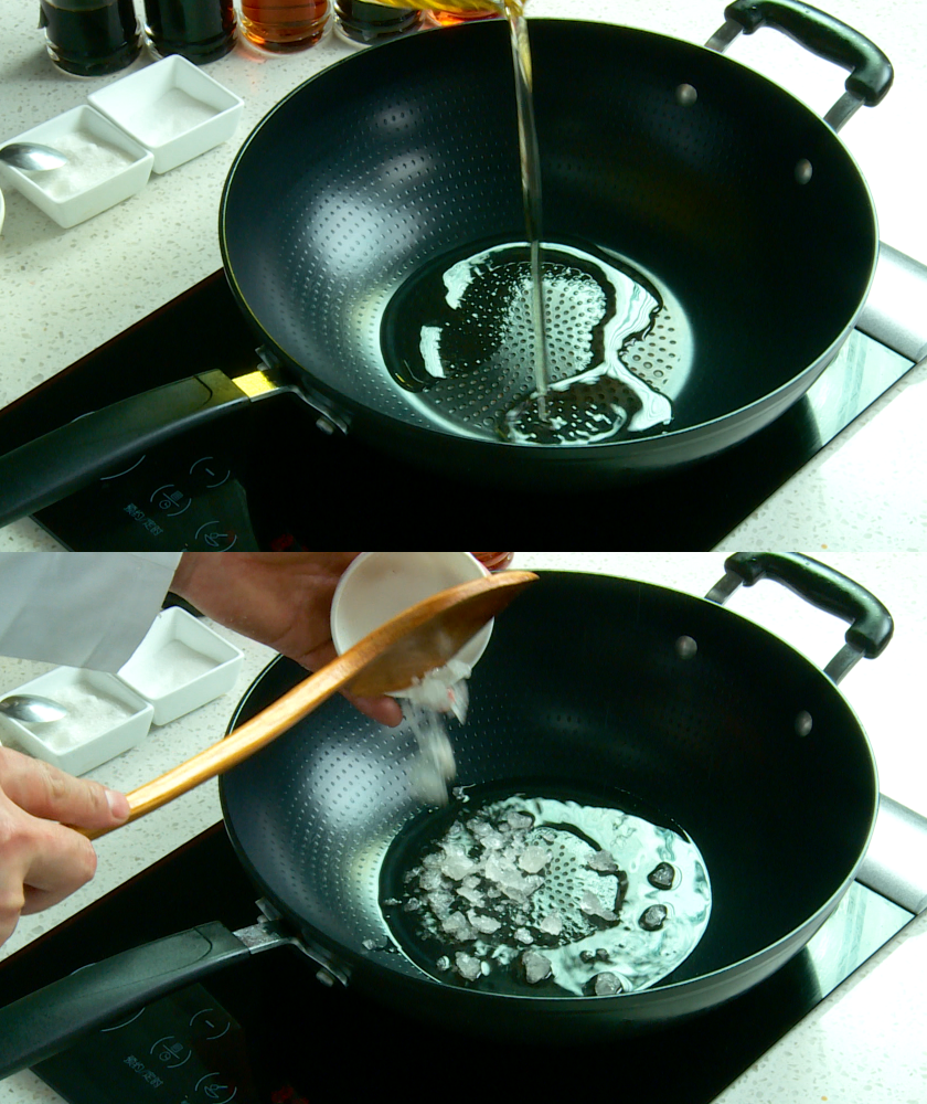 Stir-fry to Melt Sugar