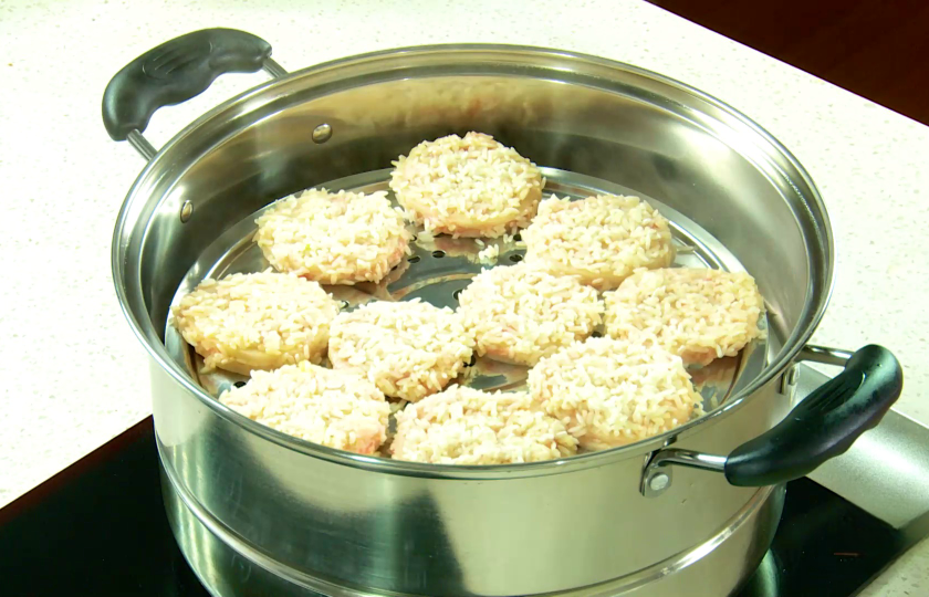 Arrange Lotus Root Sandwiches