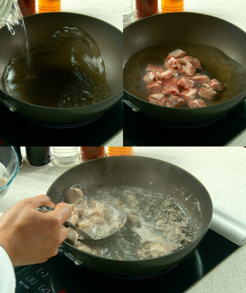 Blanching Pork ribs