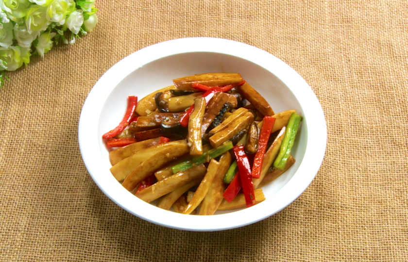 Braised King Oyster Mushrooms