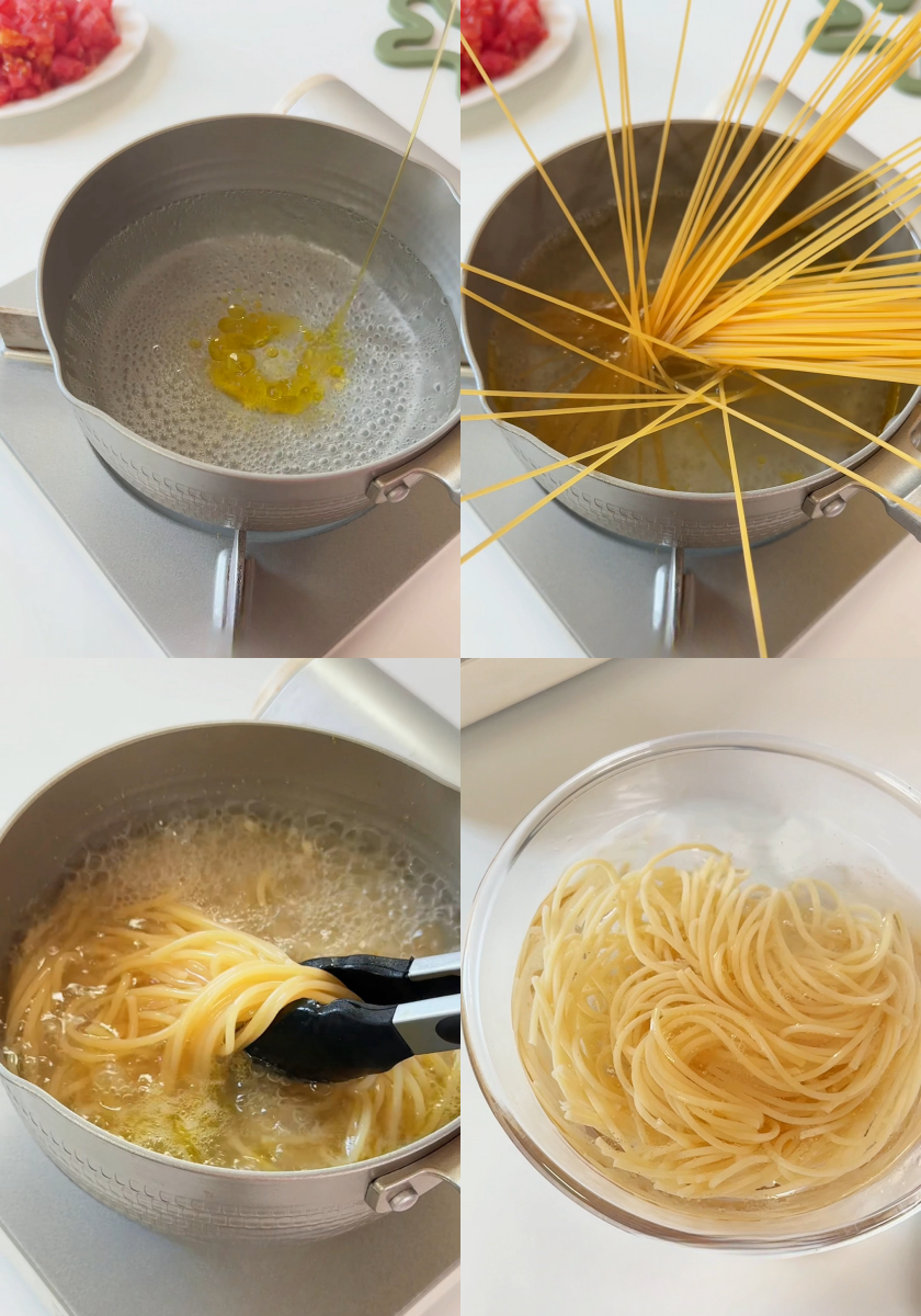 Cook the pasta