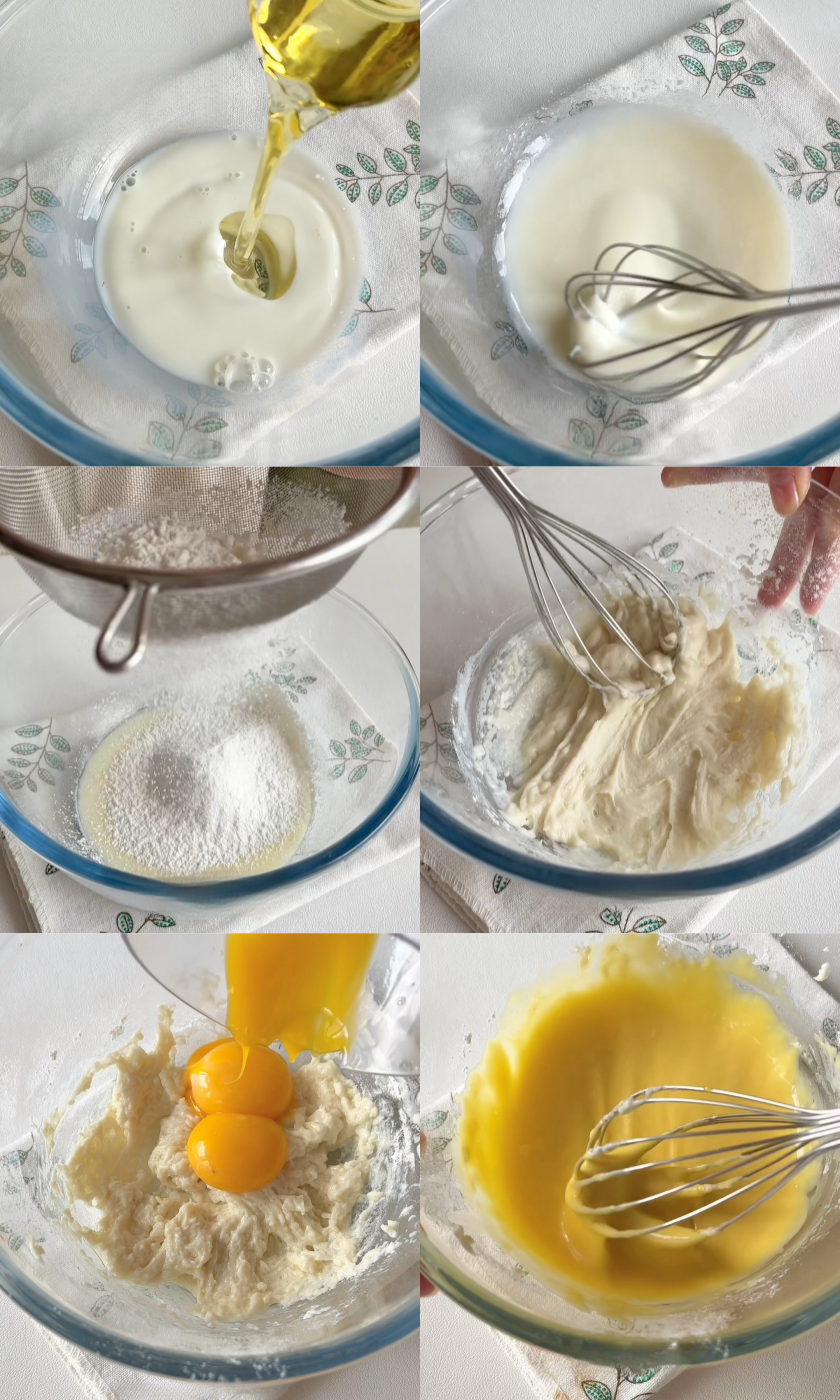 Make egg yolk paste