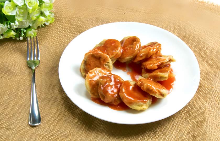 Sweet and Sour Lotus Root Box（糖醋藕夹）