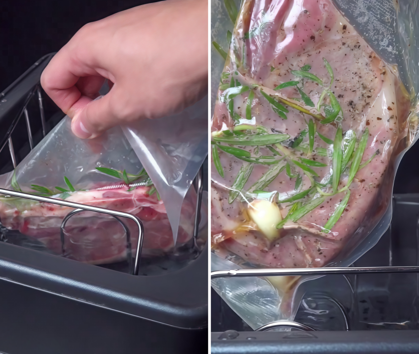 Sous vide steak