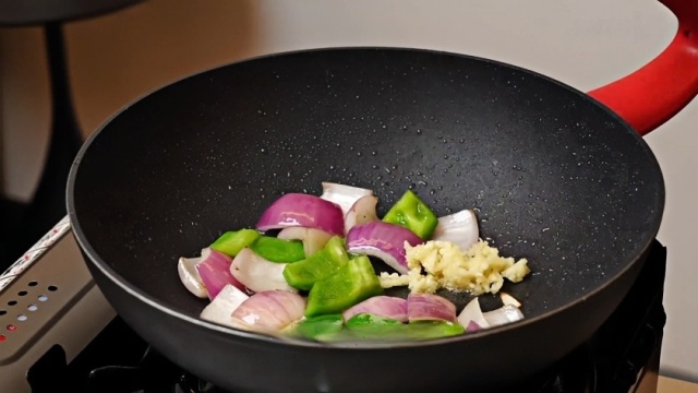 Sauté the vegetables