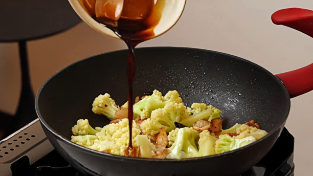 Stir-fry together and season: